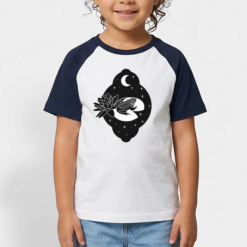 Toad, tadpole, tree frog, frog breeder, frog Kids' Baseball T-Shirt