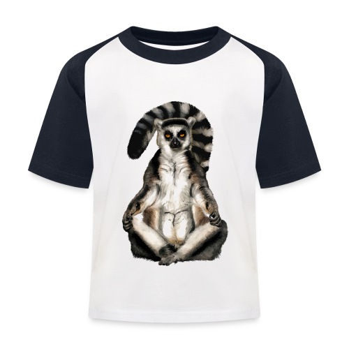 Lemur Katta - Kinder Baseball T-Shirt