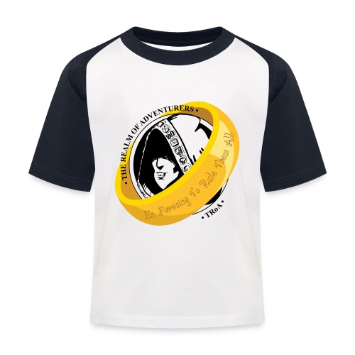 TRoA Logo En forening to rule them all - Baseball T-shirt til børn