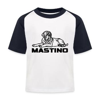 mastinomastiff2 - T-shirt baseball Enfant - blanc/marine - Devant
