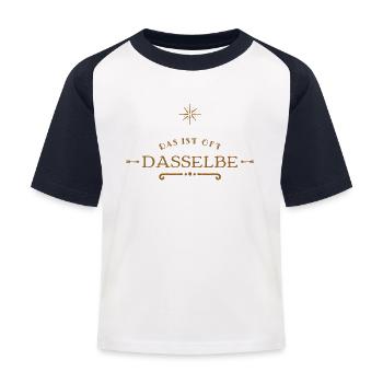 ich erkenne keinen Unterschied - Kinder Baseball T-Shirt - Weiß/Navy - Vorne