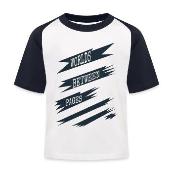 Citation de recommandations de livres Littérature contemporaine - T-shirt baseball Enfant - blanc/marine - Devant