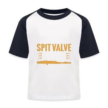 Piccolos Don't Make Me Empty My Spit Valve On You - Kids' Baseball T-Shirt - white/navy - Front