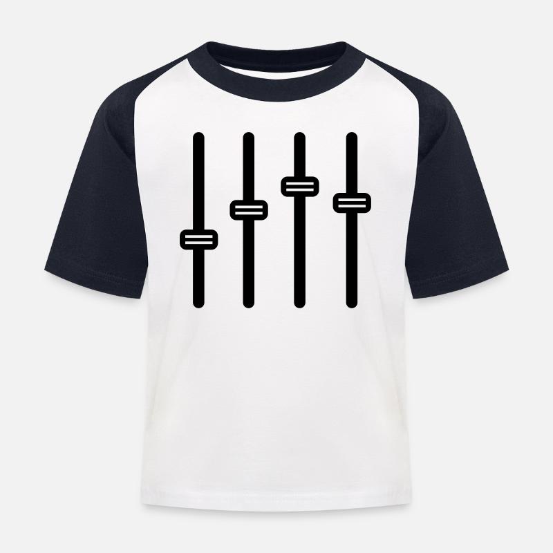 audio - T-shirt baseball Enfant - blanc/marine