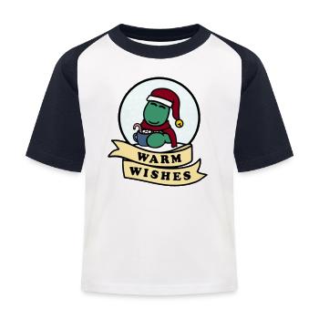 Dolly Warm Wishes - Kids' Baseball T-Shirt - white/navy - Front