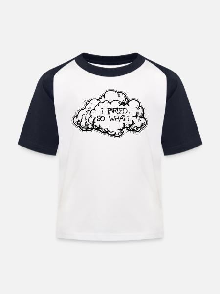 I FARDET - Kinder Baseball T-Shirt - Weiß/Navy