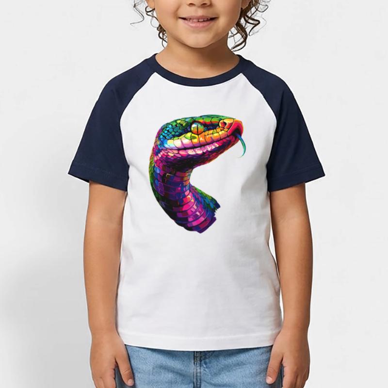 snake, python, cobra, rattlesnake, snakes Kids' Baseball T-Shirt