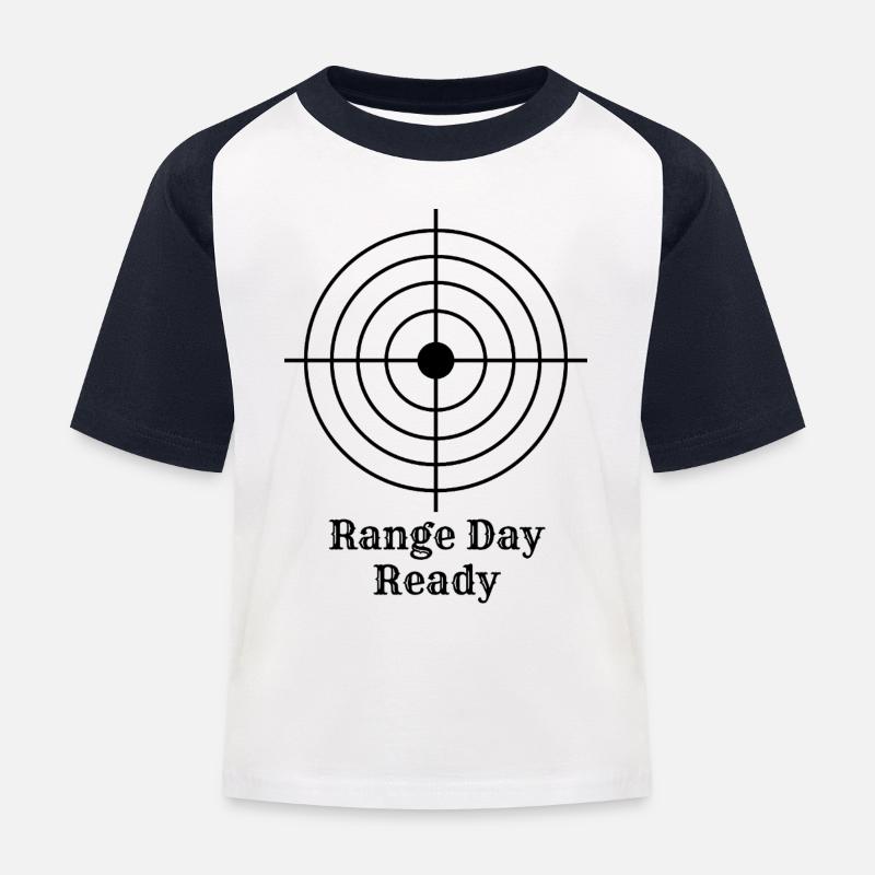 Abstract geometry pattern on shirt - Kids' Baseball T-Shirt - white/navy