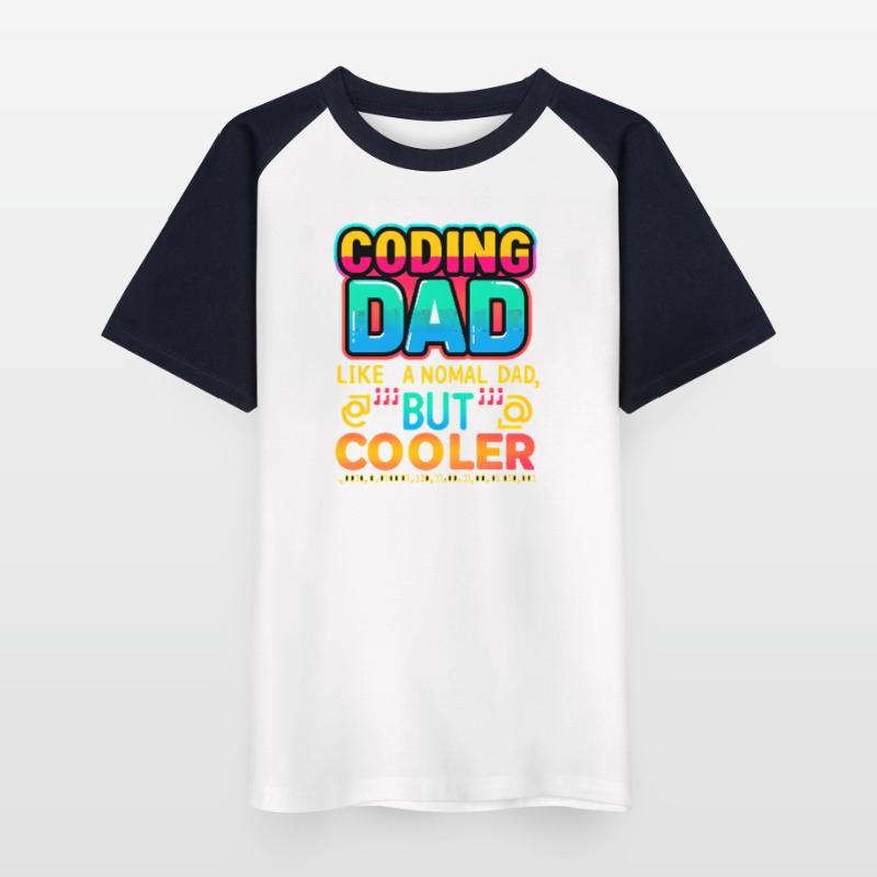 Programmieren Papa Cooler, Programmierer Kinder Baseball T-Shirt
