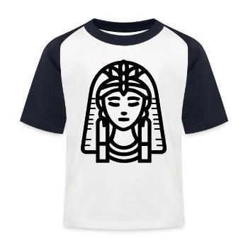 pharaon - T-shirt baseball Enfant - blanc/marine - Devant