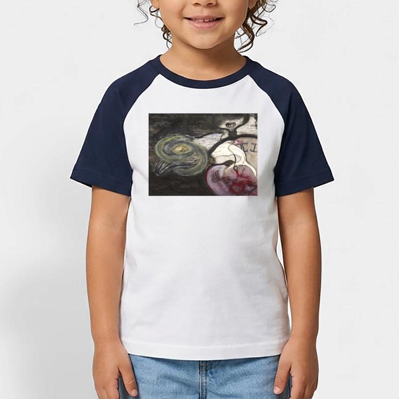 Evolutionary Clock Kids' Baseball T-Shirt