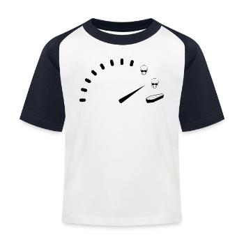 Speeding - Kids' Baseball T-Shirt - white/navy - Front