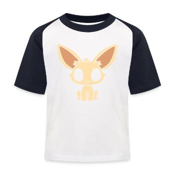 Fennec - Kids' Baseball T-Shirt - white/navy - Front