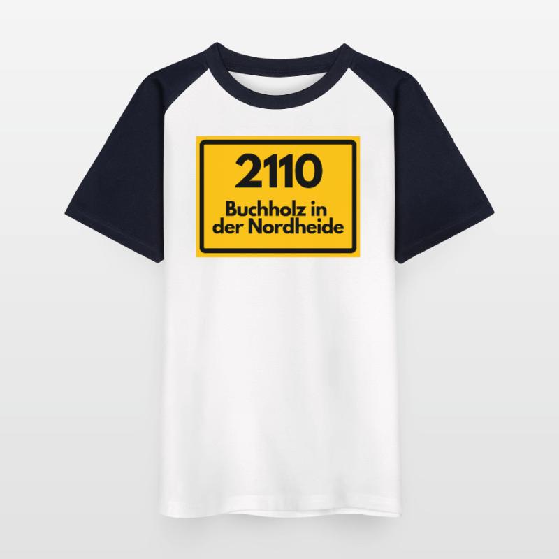 OLD POSTCODE POSTCODE RETRO 2110 BUCHHOLZ NORDH. Kids' Baseball T-Shirt
