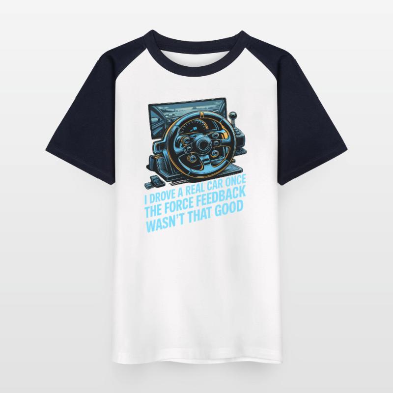 Ich bin einmal ein echtes Auto gefahren, das Force Kinder Baseball T-Shirt