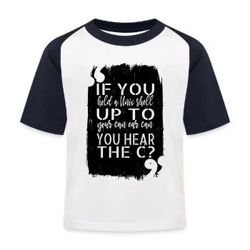 doctor programming language gift present idea - Kinder Baseball T-Shirt - Weiß/Navy - Vorne