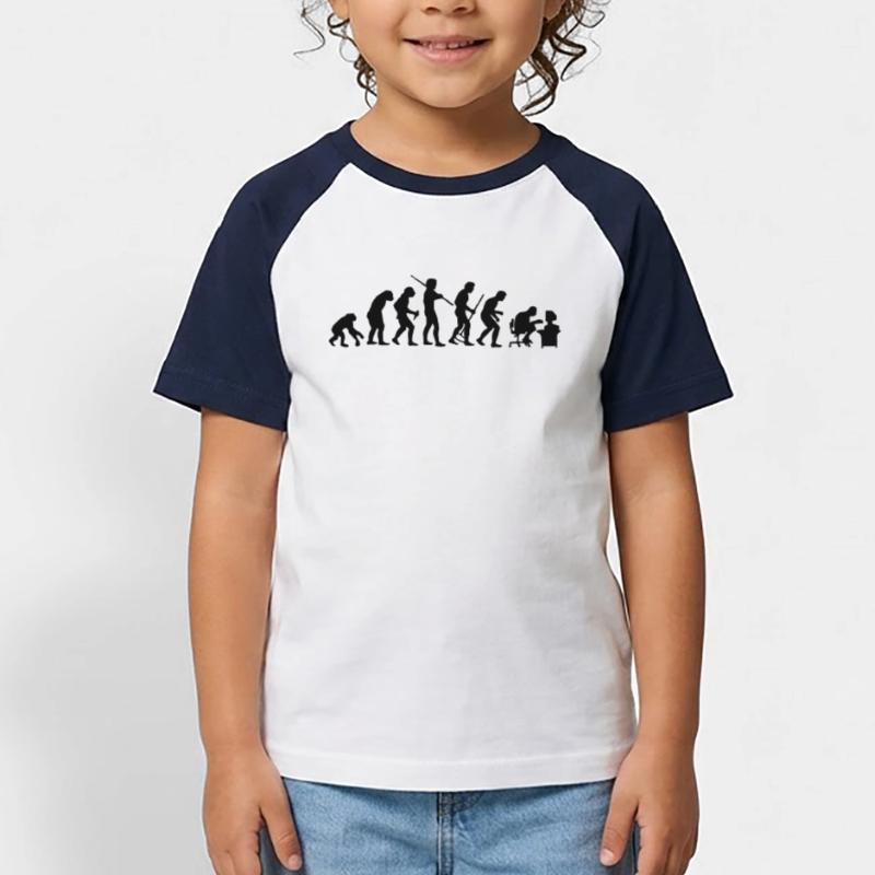 Évolution T-shirt baseball Enfant