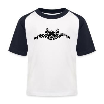 skydiver extreme - T-shirt baseball Enfant - blanc/marine - Devant