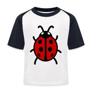 Coccinelle - T-shirt baseball Enfant - blanc/marine - Devant