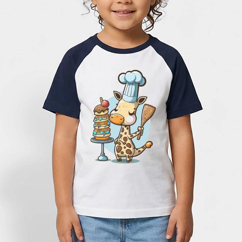 Cuisson à la commande T-shirt baseball Enfant