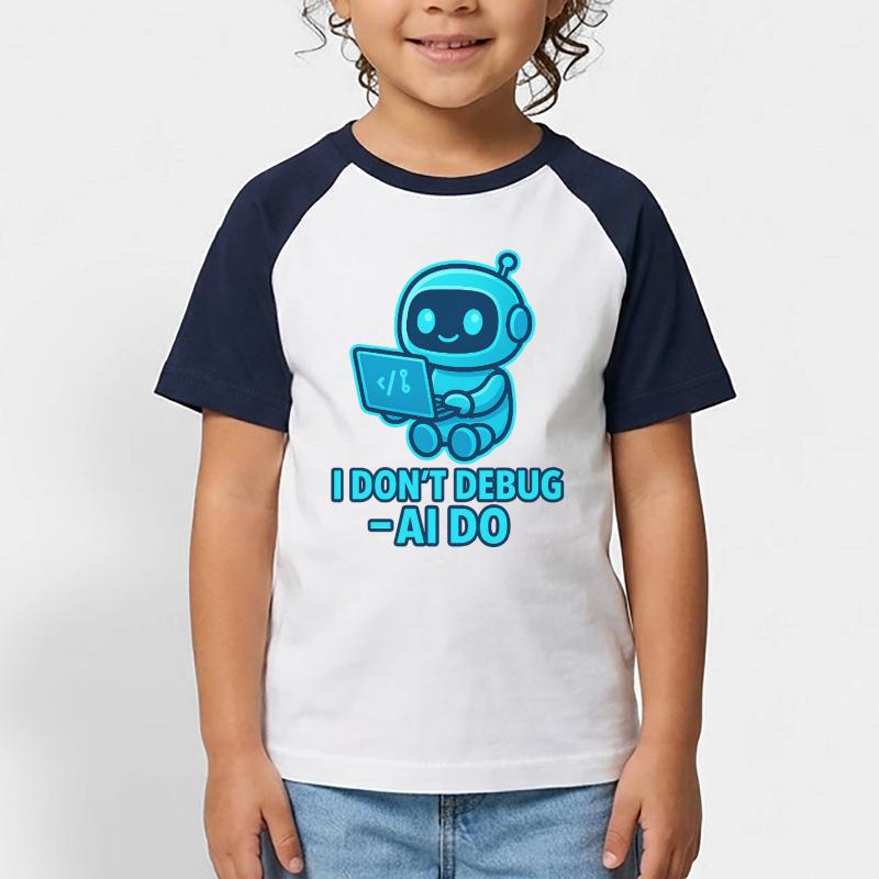 KI Debug: AI übernimmt das Debuggen Kinder Baseball T-Shirt