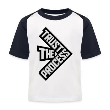 faire confiance au processus Devis - T-shirt baseball Enfant - blanc/marine - Devant