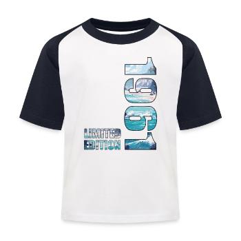 1961 Limited Edition T-Shirt Birthday Idea - Kids' Baseball T-Shirt - white/navy - Front
