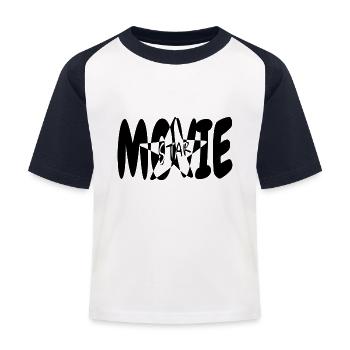 Star - T-shirt baseball Enfant - blanc/marine - Devant