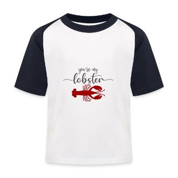 Lobster Neck Gaiter You’re My Lobster Neck Gator - T-shirt baseball Enfant - blanc/marine - Devant