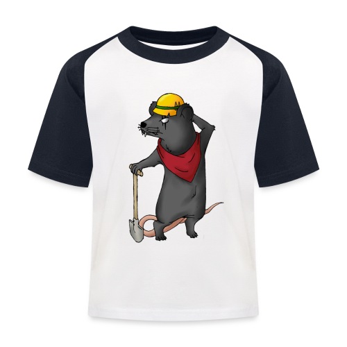 Arbeiter Ratte - Kinder Baseball T-Shirt