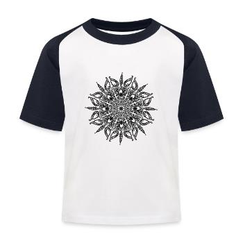 ornement - T-shirt baseball Enfant - blanc/marine - Devant