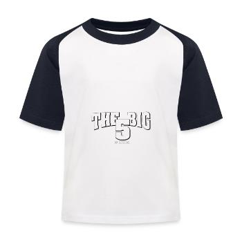 THE BIG 5 of Africa - Kids' Baseball T-Shirt - white/navy - Front