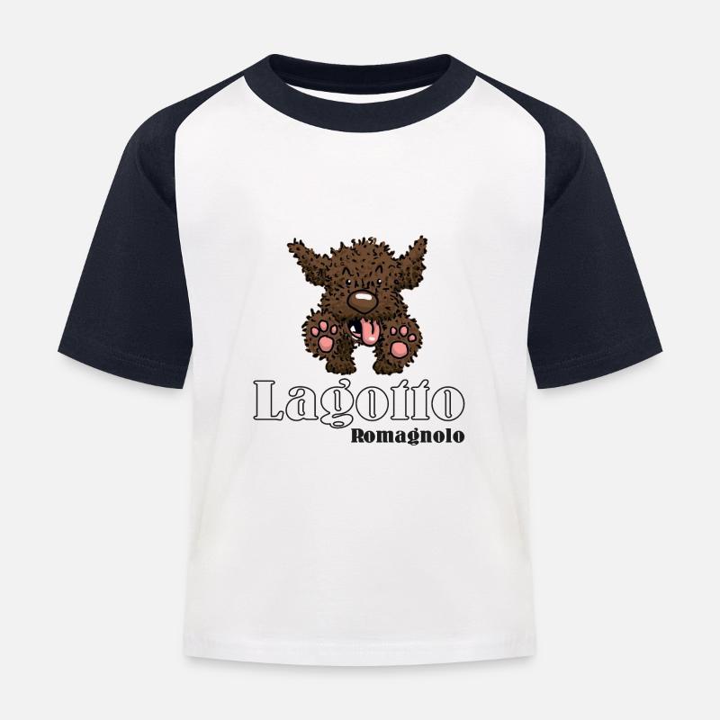 jump1 2 - T-shirt baseball Enfant - blanc/marine