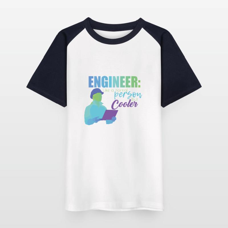 Engineer Engineer Technician Electrical Engineering Mechanical Engineering Kids' Baseball T-Shirt