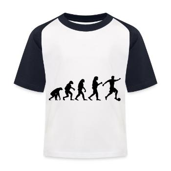Soccer European Champion Hobby EM soccer player - Kids' Baseball T-Shirt - white/navy - Front