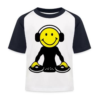 DJ - Kinderen baseball T-shirt - wit/navy - Voor