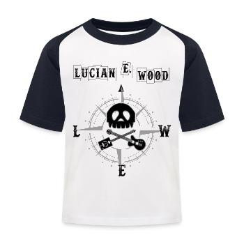 Lucian E. Wood White - T-shirt baseball Enfant - blanc/marine - Devant
