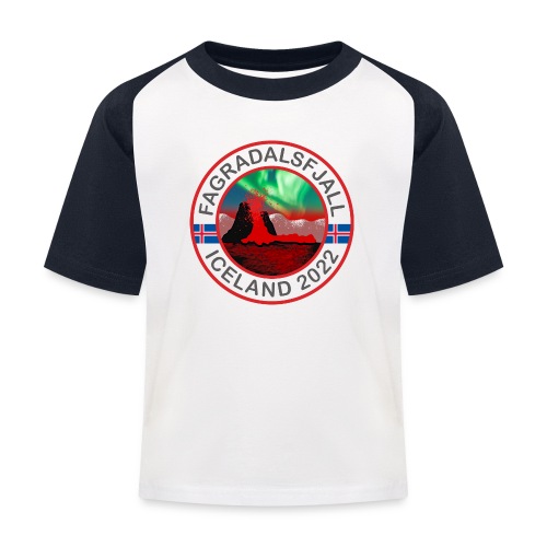 HUH! Fagradalsfjall 2022 #02 (Full Donation) - Kids' Baseball T-Shirt