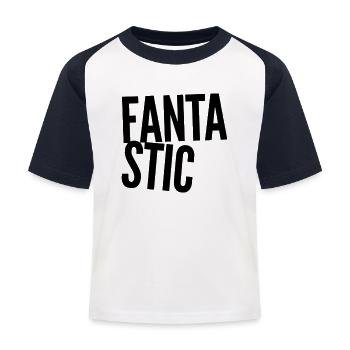 FANTASTIQUE - FANTA STIC. Nouveau design cool. POD 2 - T-shirt baseball Enfant - blanc/marine - Devant