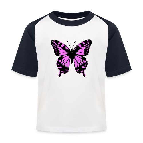 Schmetterling - Kinder Baseball T-Shirt