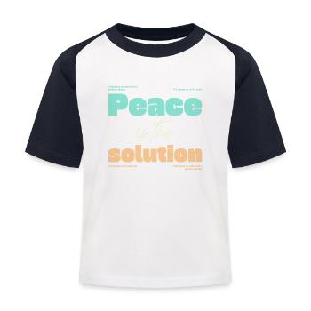 Geistige Gesundheit - Kinder Baseball T-Shirt - Weiß/Navy - Vorne