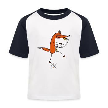 Love for the goose - T-shirt baseball Enfant - blanc/marine - Devant