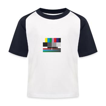 image de test - T-shirt baseball Enfant - blanc/marine - Devant