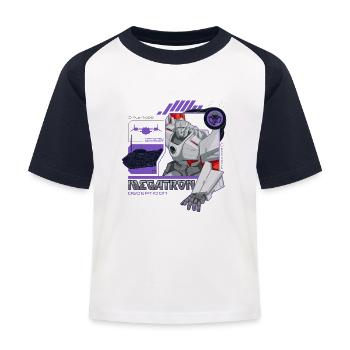Transformers Earth Spark Charactère Megatron - T-shirt baseball Enfant - blanc/marine - Devant