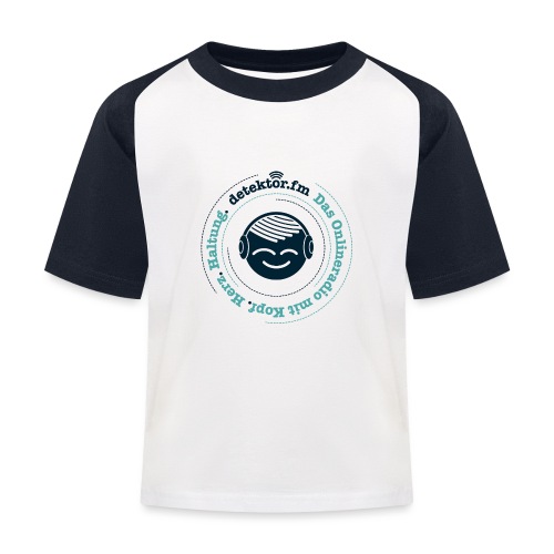 Radio mit KopfHerzHaltung - Kinder Baseball T-Shirt