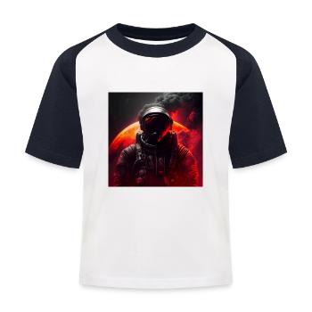 Rette die Umwelt - Kinder Baseball T-Shirt - Weiß/Navy - Vorne