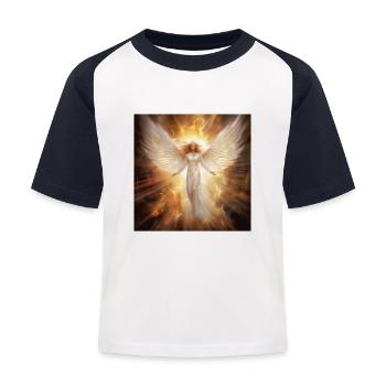 Woman Angel Fantazy - Kids' Baseball T-Shirt - white/navy - Front