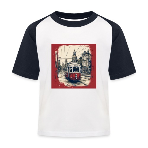Fictieve Rode Tram #4 - Kinderen baseball T-shirt