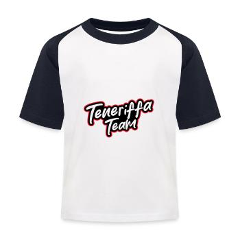 Tenerife Team - Kids' Baseball T-Shirt - white/navy - Front