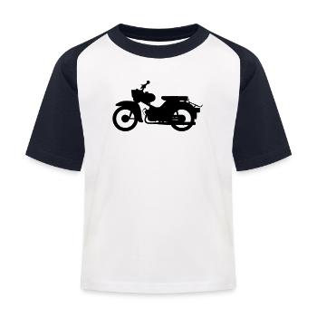 Simson Star Silhouet - Kinderen baseball T-shirt - wit/navy - Voor